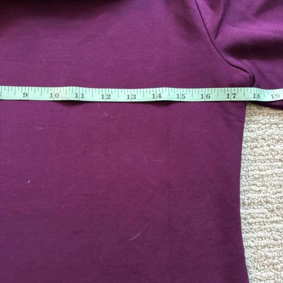 Calvin Klein purple hoodie sweatshirt dress beaded sequin logo small soft cozy - Picture 3 of 8